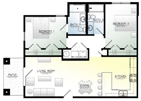 2 Bedroom pet friendly Apartment Springdale